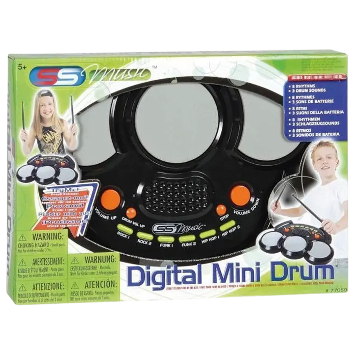 Trummikompl. väike patar. SS Music, must