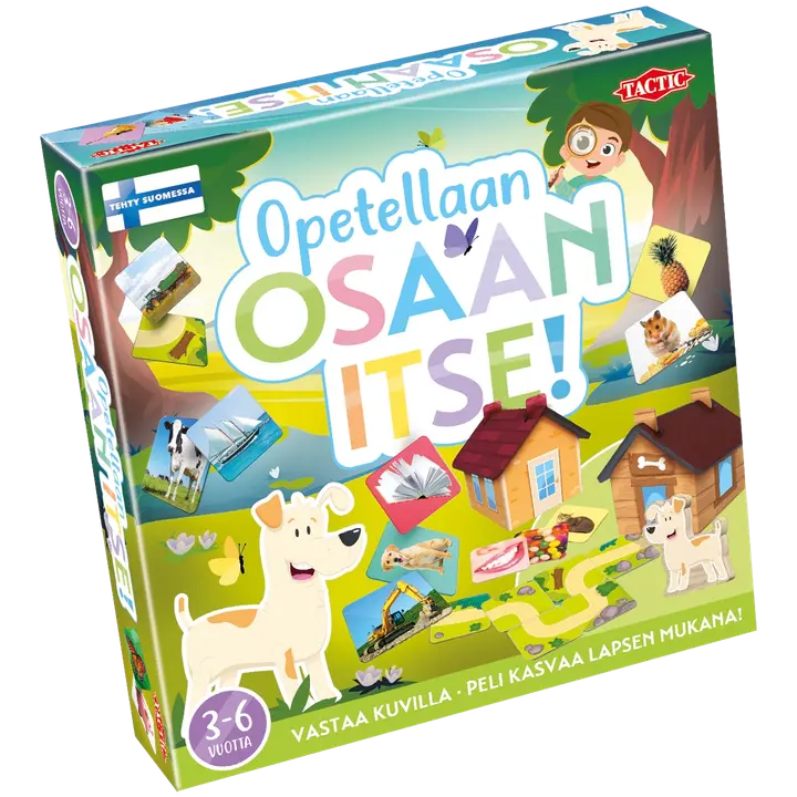 Tactic lastenpeli Opetellaan Osaan itse