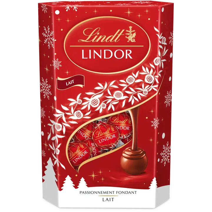 Lindt LINDOR Joulu Maitosuklaakuula pehmeällä täytteellä 337g