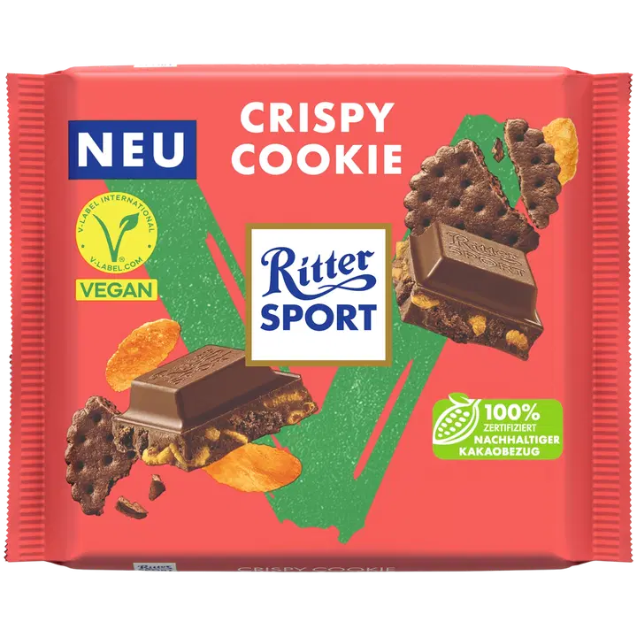 Ritter Sport Crispy Cookie Vegaanisuklaa RFA 100g