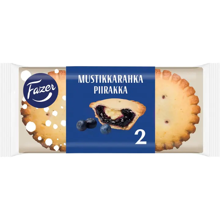 Fazer Mustikkarahkapiirakka 2kpl 140g