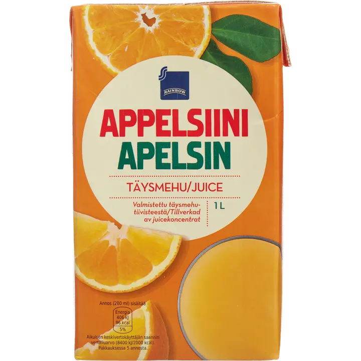 Rainbow aplesinimahl 100% kontsentraadist 1L