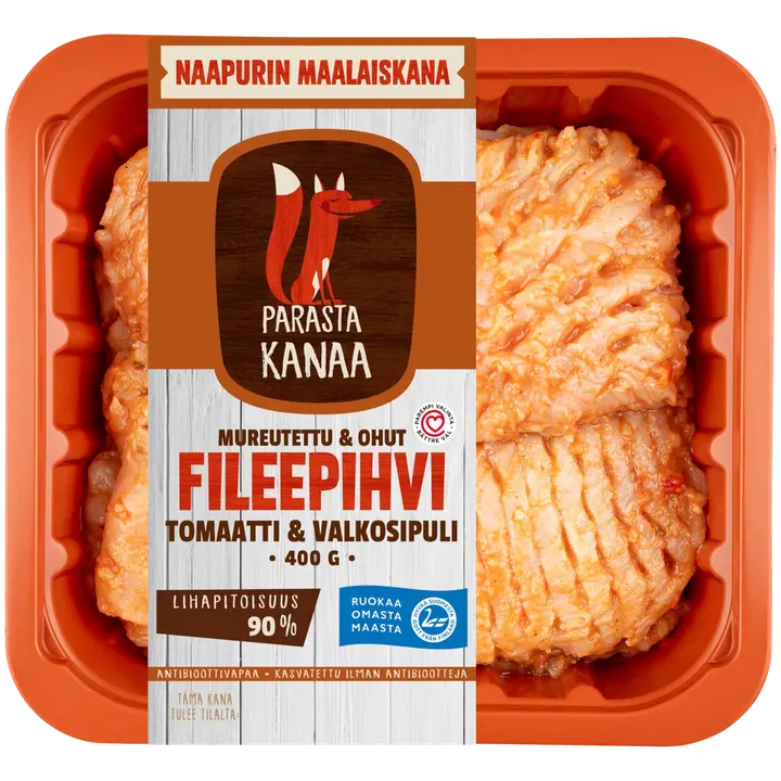 Naapurin Maalaiskanan mureutettu ohutfilee, tomaatti-valkosipuli 400g