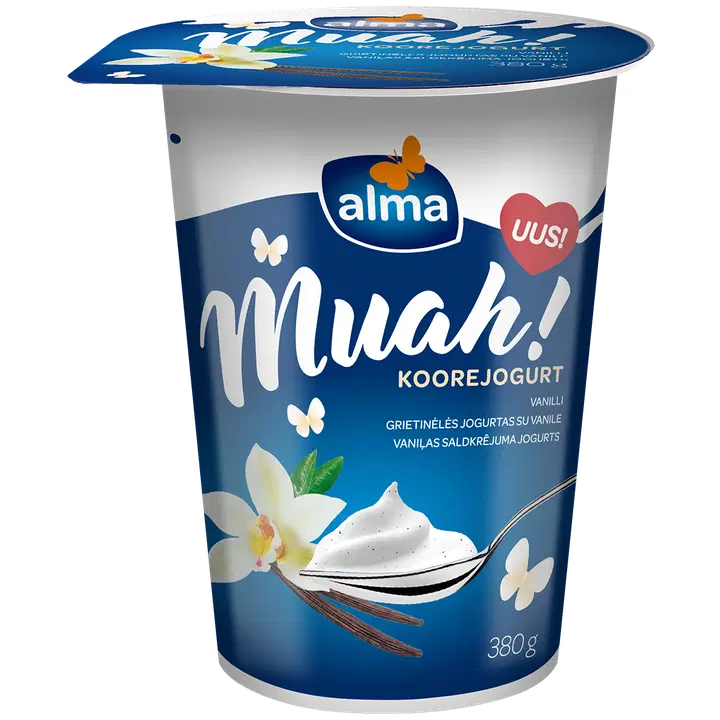 Alma Muah vanillimaitseline koorejogurt, 380 g