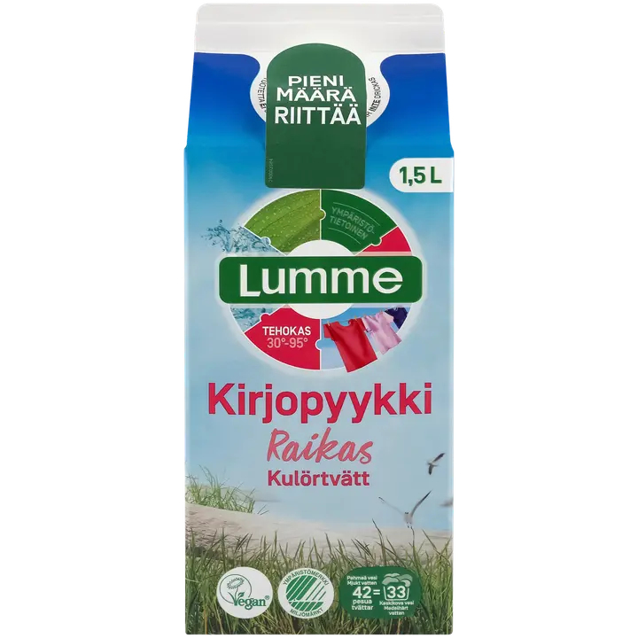 Lumme Kirjopyykki Raikas tiivistetty pyykinpesuneste 1500ml
