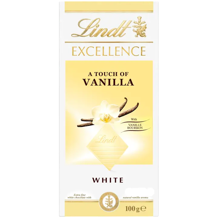 Lindt Excellence White Vanilla valkosuklaalevy 100g