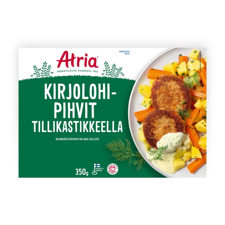 Atria Kirjolohipihvit Tillikastikkeella 350g