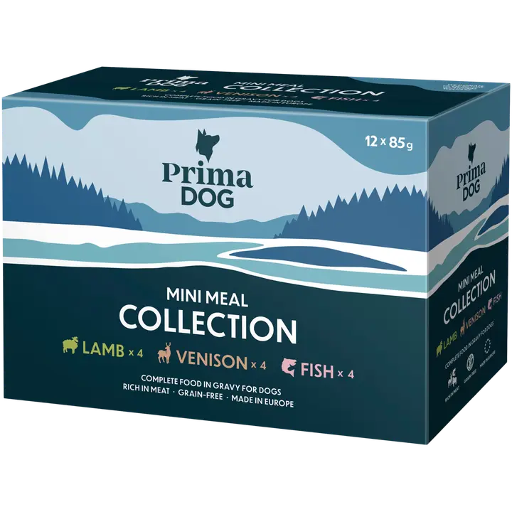 Prima Dog Mini Meal Lajitelma kastikkeessa 12 x 85 g