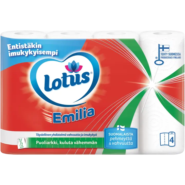Lotus Emilia majapidamispaber 1/2lehte 4 rulli