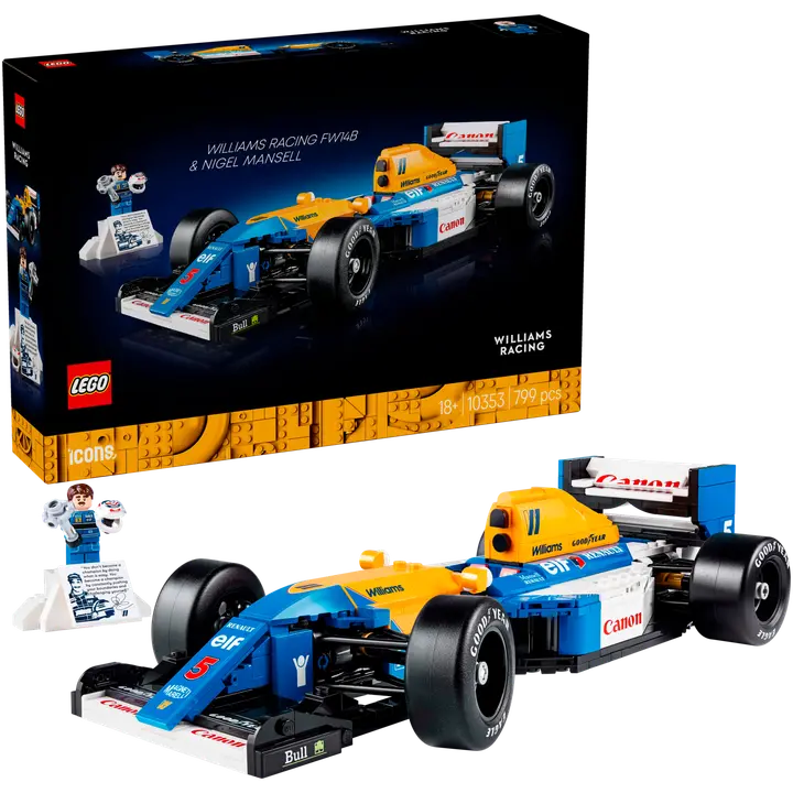 LEGO® Icons Williams Racing FW14B ja Nigel Mansell 10353