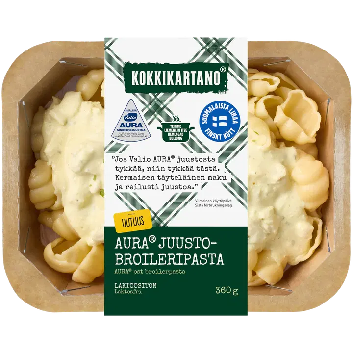 Kokkikartano AURA® juustobroileripasta 360g
