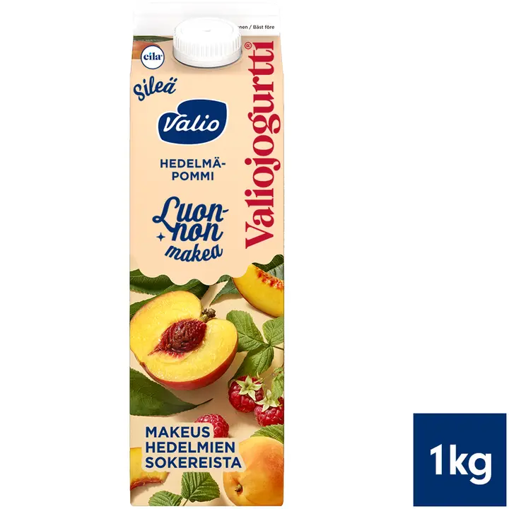 Valiojogurtti® Luonnon makea 1 kg hedelmäpommi laktoositon
