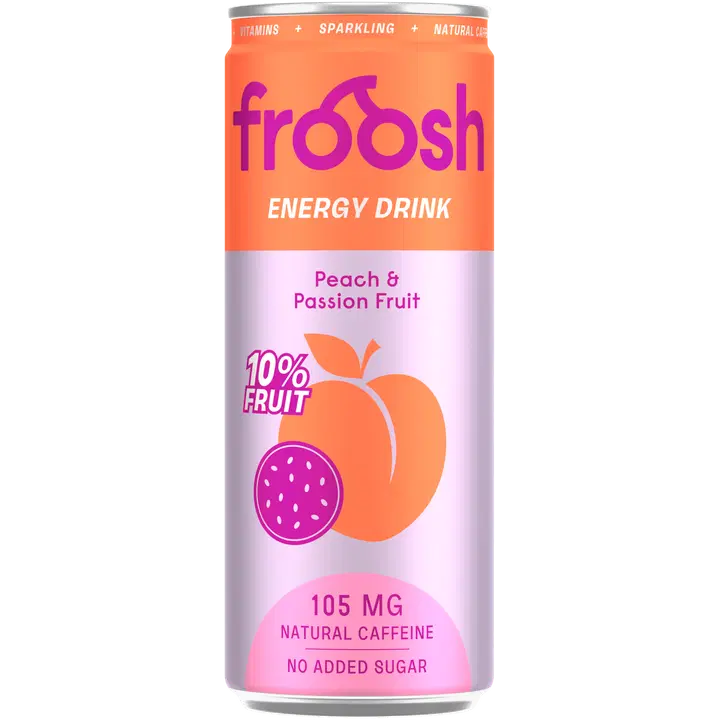 Froosh Energiajuoma Persikka & Passionhedelmä 330 ml