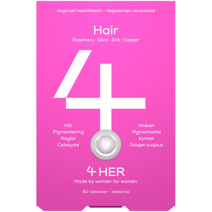 4Her Hair ravintolisä 60 kpl