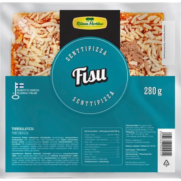 Riitan Herkku Senttipizza Fisu 280g