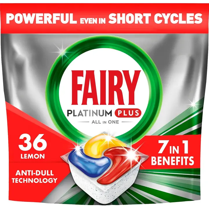 Fairy Platinum Plus All in One Anti-Dull 36kpl konetiskitabletti