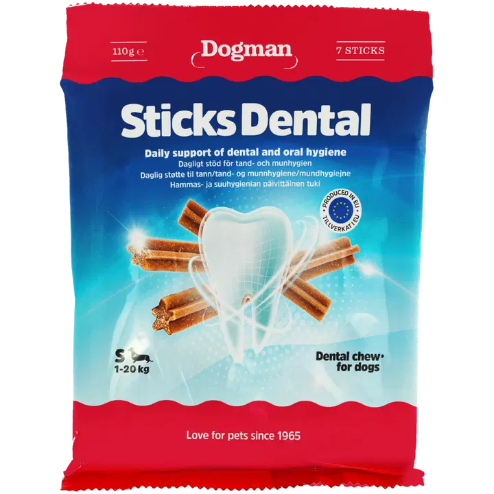 Dogman Sticks Dental S 7-pack 110g