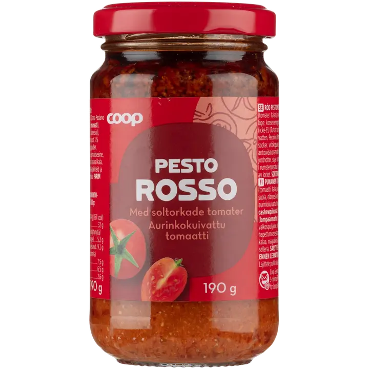 Coop Pesto Rosso aurinkokuivattu tomaatti 190 g
