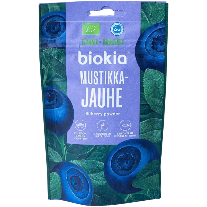 Biokia Luomumustikkajauhe 30g