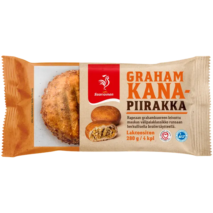 Saarioinen Grahamkanapiirakka 4kpl 280g