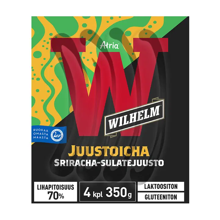 Atria Wilhelm Juustoicha grillimakkara 350g