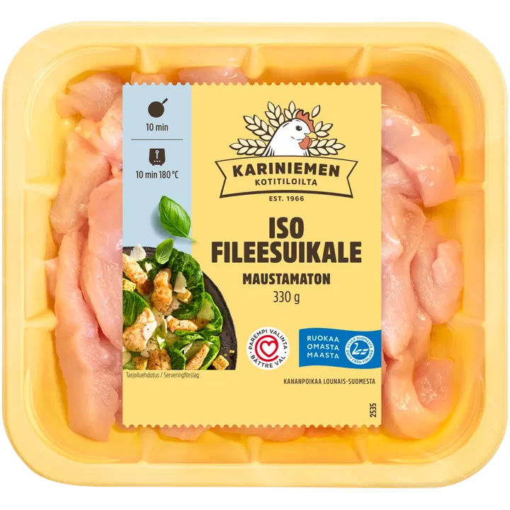 Kariniemen Kananpojan Iso fileesuikale maustamaton 330 g