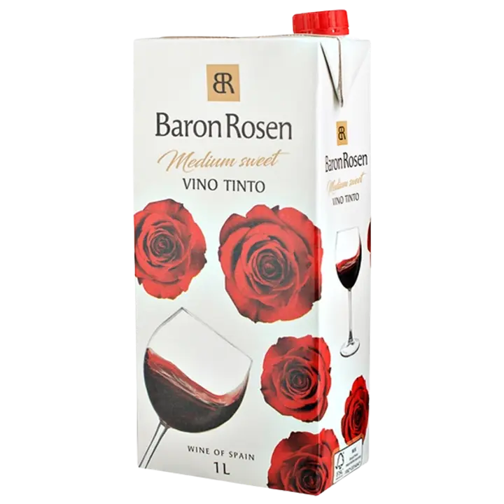 Baron Rosen Vino Tinto Medium-Sweet vein 12%vol 1L