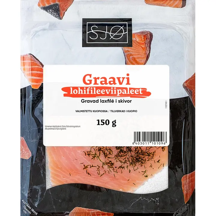 SJØ graavilohifilee viipaleet 150g