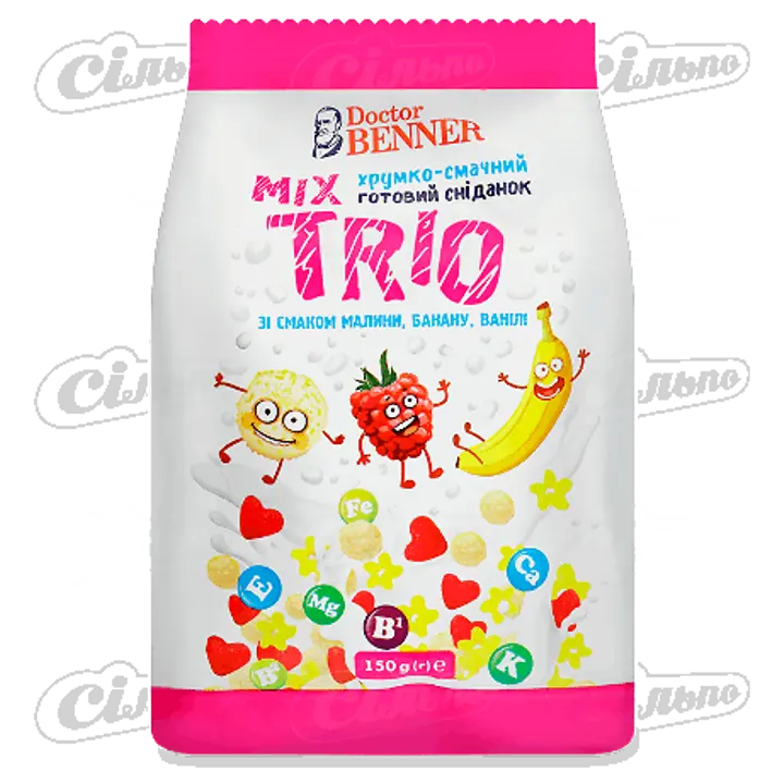 Dr. Benner hommikusöögihelbed Trio Mix 150g pall