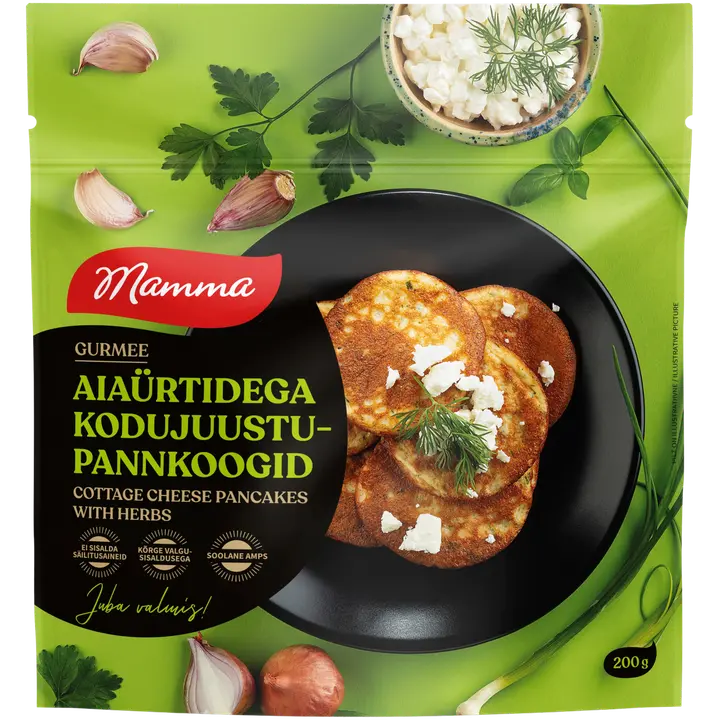 Mamma Aiaürtidega Kodujuustupannkoogid 200 G
