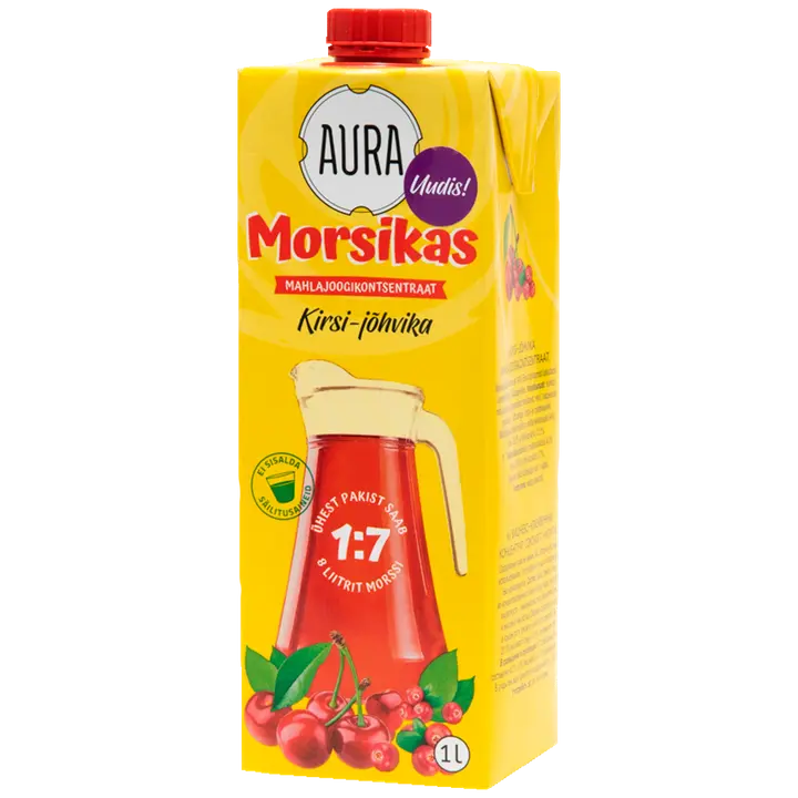 Aura Morsikas kirsi-jõhvika mahlajoogikontsentraat 1L