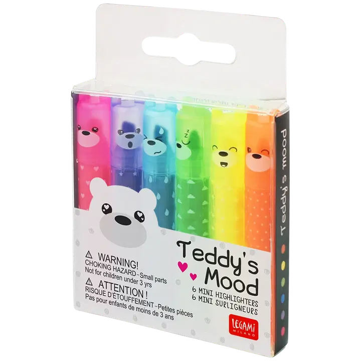 Legami mini markerid 6tk teddy mood