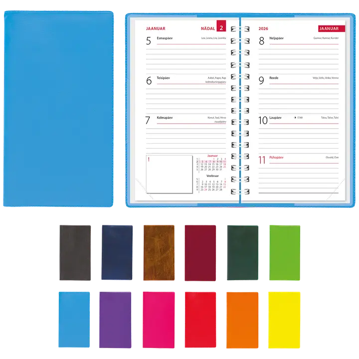 Taskumärkmik mini, spiraal,  plastkaas,