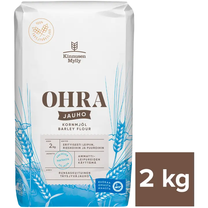 Kinnusen Mylly Ohrajauho 2 kg