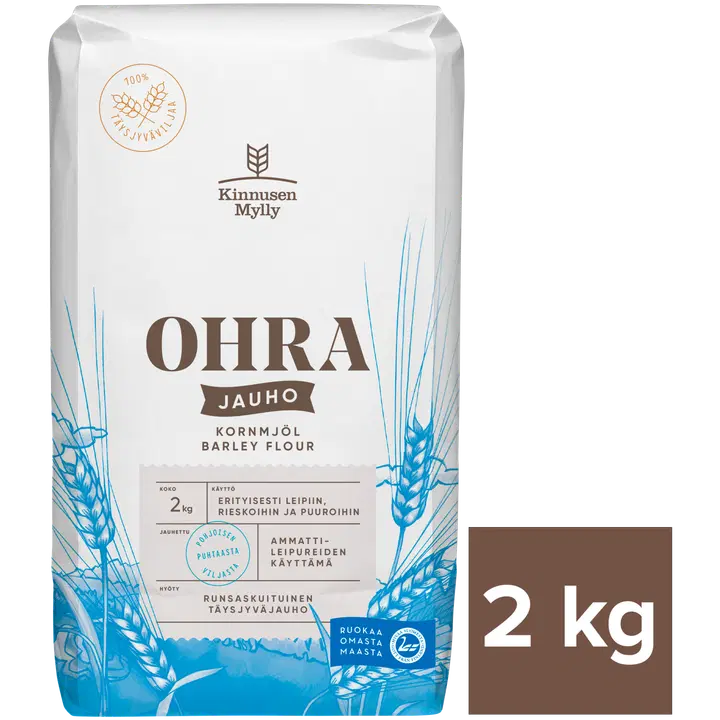 Kinnusen Mylly Ohrajauho 2 kg