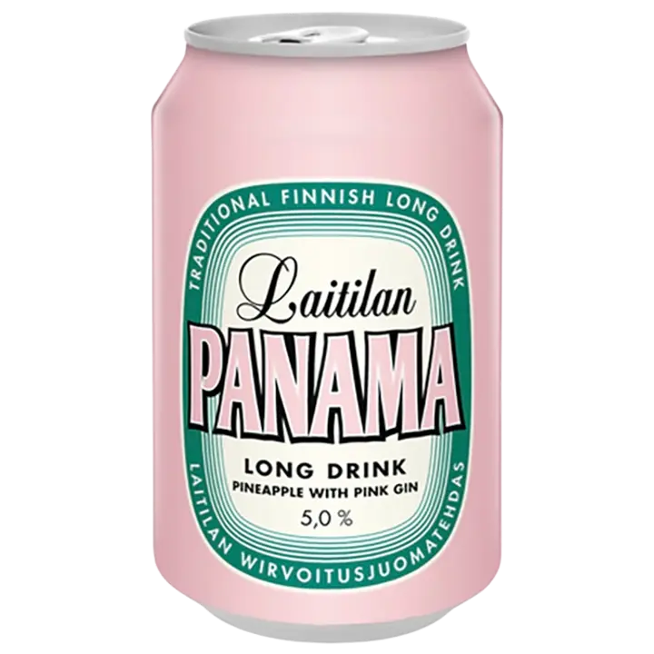 Laitilan Panama Pink Pineapple 5,0% 0,33L ginipohjainen ananaksenmakuinen long drink