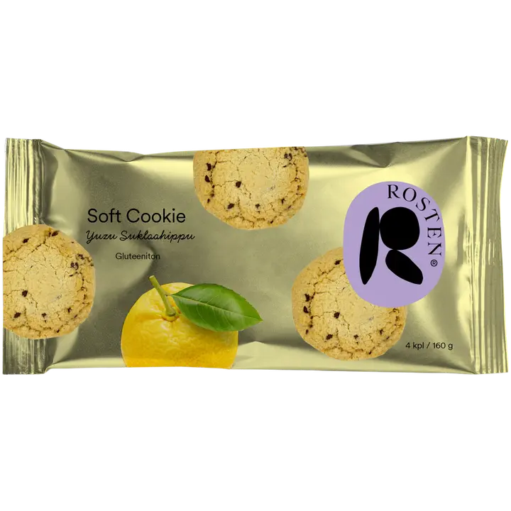 Rosten Gluteeniton Soft Cookie Yuzu-suklaahippu 160 g