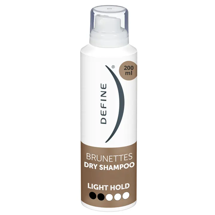Define Brunettes Dry Shampoo kuivashampoo keskivaaleille ja tummille hiuksille 200ml
