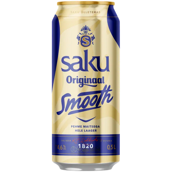 Saku Originaal Smooth õlu 4,6%vol 500 ml
