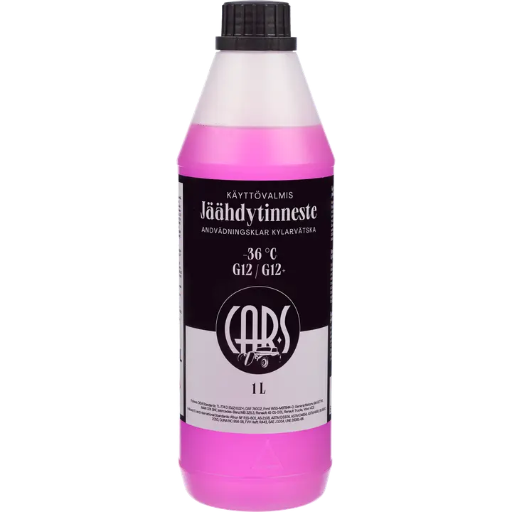 Jahutusvedelik Car-s -36 Longlife G12+punane 1l