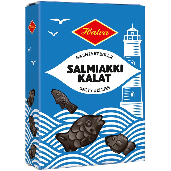 Halva Salmiakkikalat 230 g