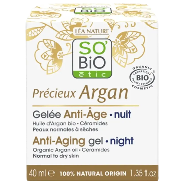 Vananemisvastane öine geel-kreem So Bio Argan 40ml