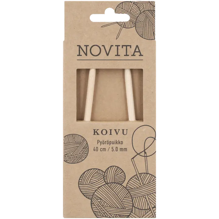 Novita Pyöröpuikko Koivu 40cm - 5 mm