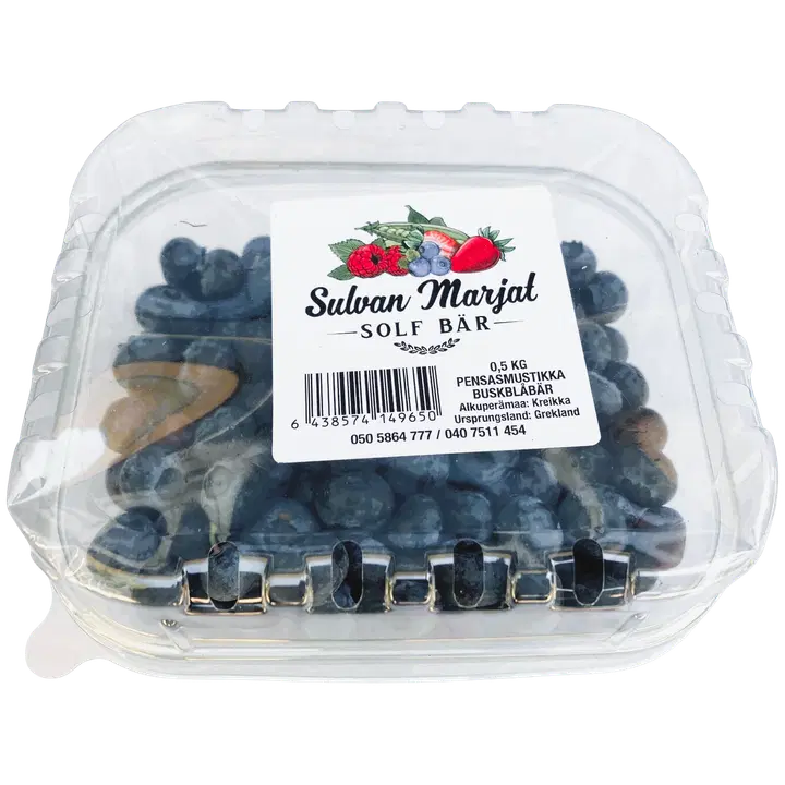 Sulvan marjat pensasmustikka 500 g