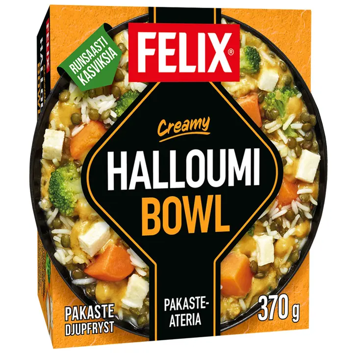 Felix creamy halloumi bowl pakasteateria 370g
