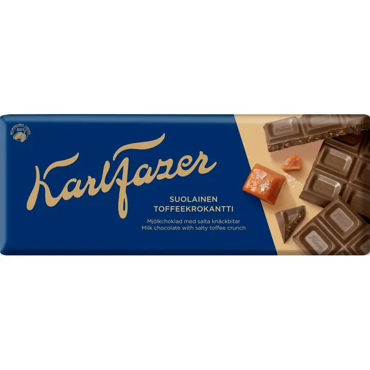 Karl Fazer Suolainen Toffeekrokantti suklaalevy 180 g