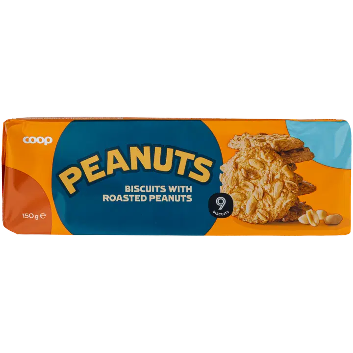 Coop küpsised röstitud maapähklitega 25 % 150g