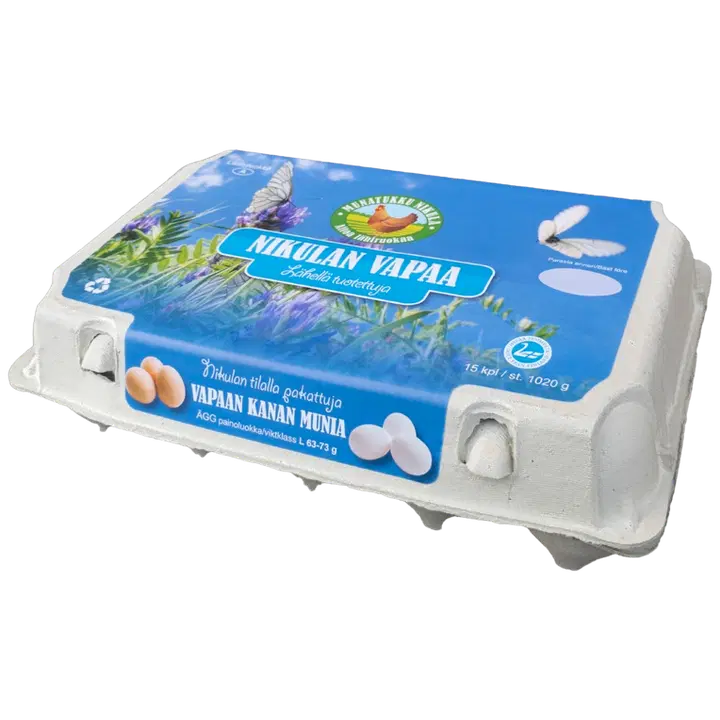 Munatukku Nikulan vapaa kananmuna L15 1020g