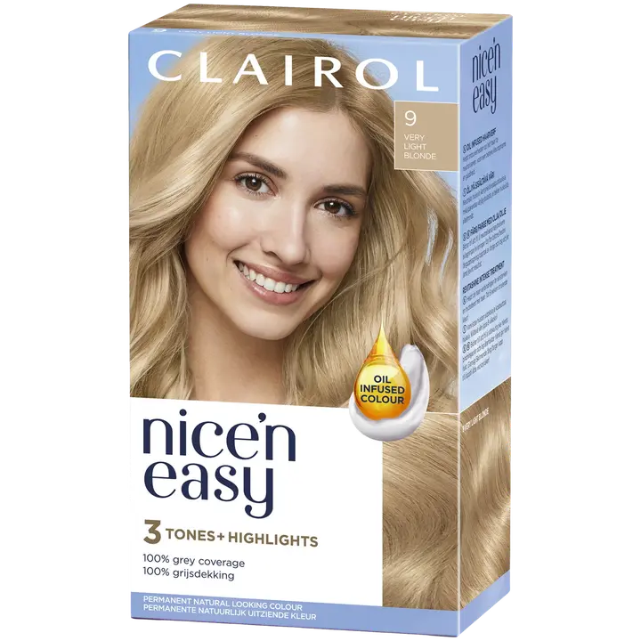 Clairol Nice´n Easy kestoväri 9 erittäin vaalea
