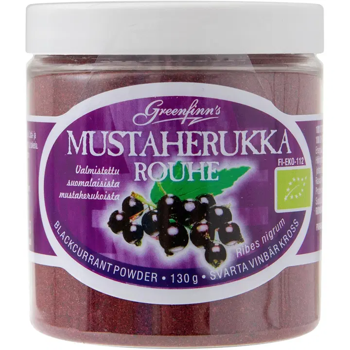 Greenfinn's 130g mustaherukkarouhe luomu